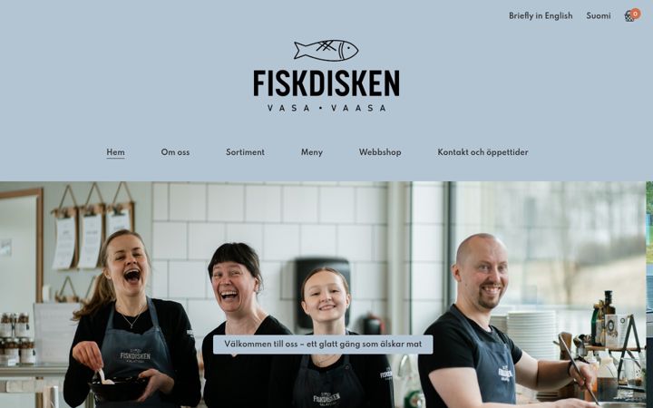 Captură de ecran a fiskdisken.fi