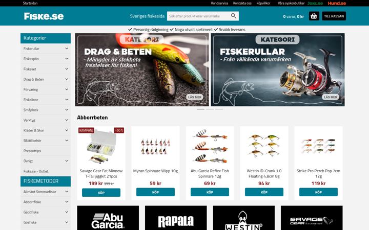 Screenshot of fiske.se