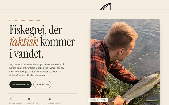 Screenshot of fiskegrejguide.dk