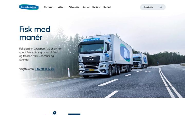 Screenshot of fiskelogistik.com