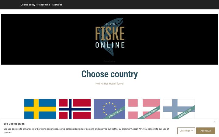Screenshot of fiskeonline.com