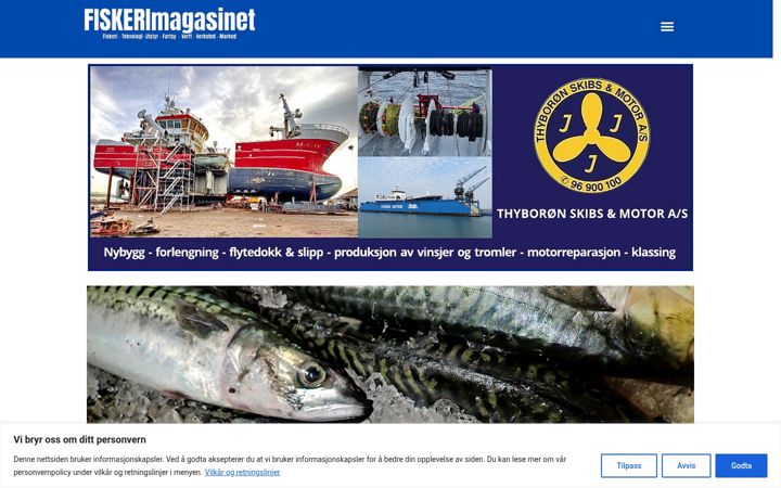 Screenshot of fiskerimagasinet.no