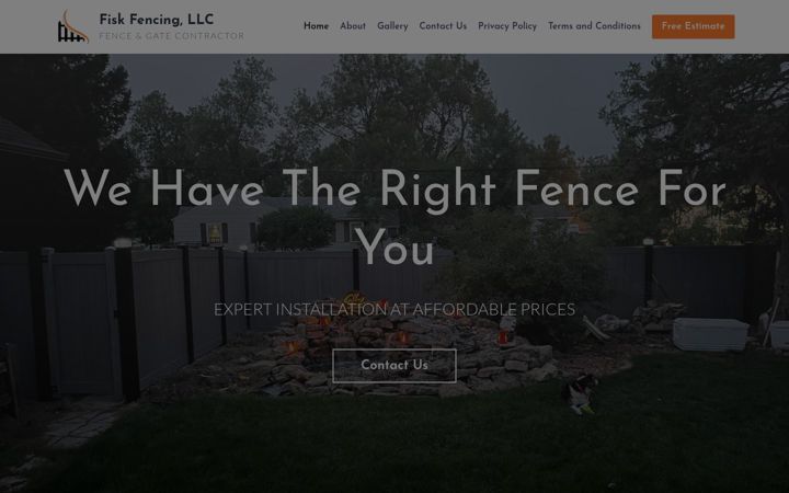Screenshot of fiskfencing.com