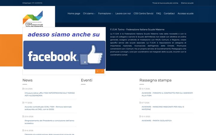 Screenshot of fism.torino.it