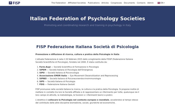 Screenshot of fisppsicologia.it
