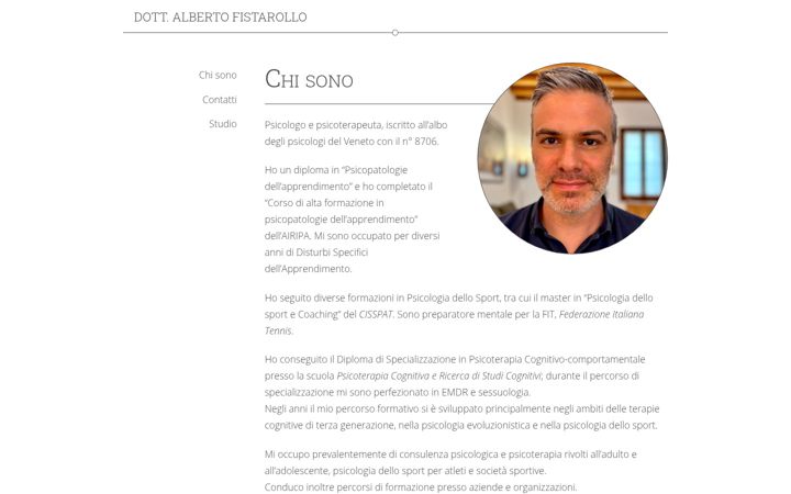 Screenshot of fistarollopsicologomira.it