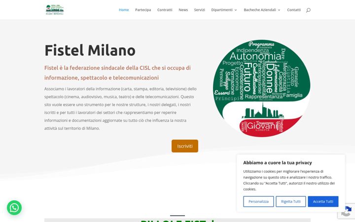 Screenshot του fistelmilano.it