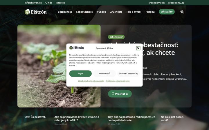 Screenshot of fistron.sk