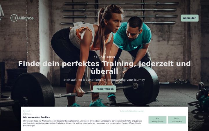 Screenshot of fit-alliance.com