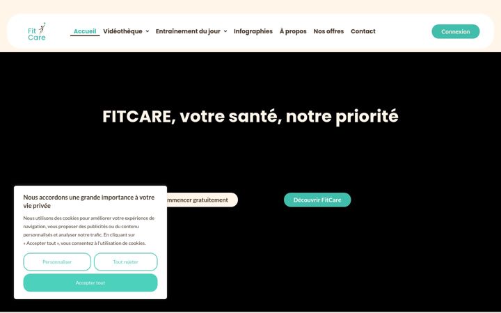 Screenshot of fit-care.fr
