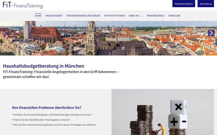 Screenshot of fit-finanztraining.de