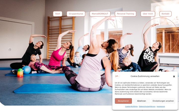 Snímek obrazovky fit-for-her.de