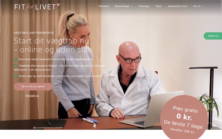 Screenshot of fit-for-livet.dk