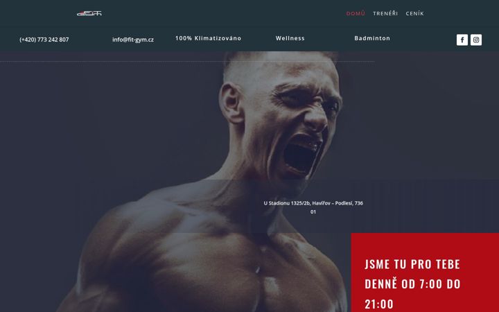 Screenshot of fit-gym.cz