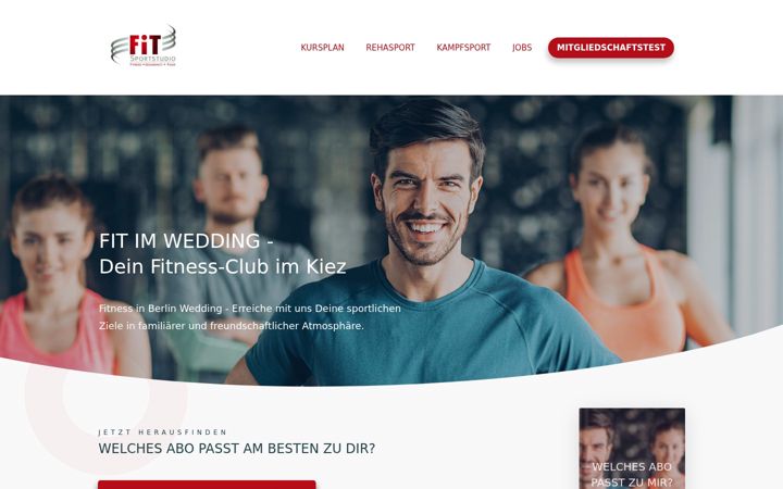 Screenshot of fit-im-wedding.de