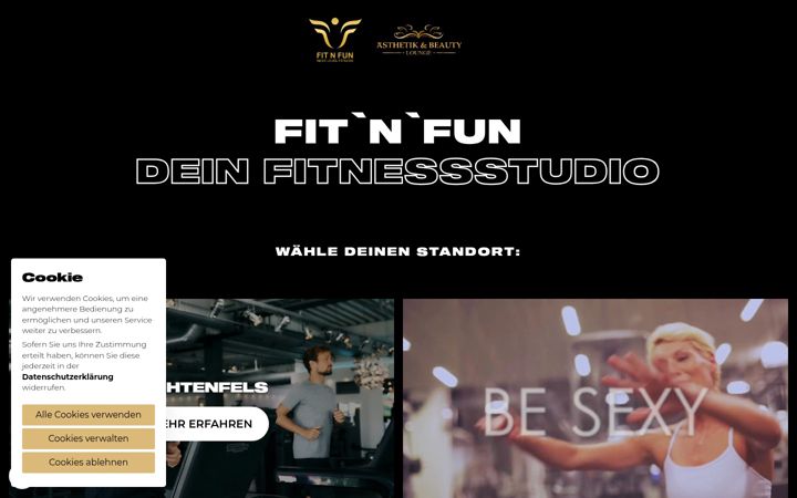 Screenshot of fit-n-fun.de