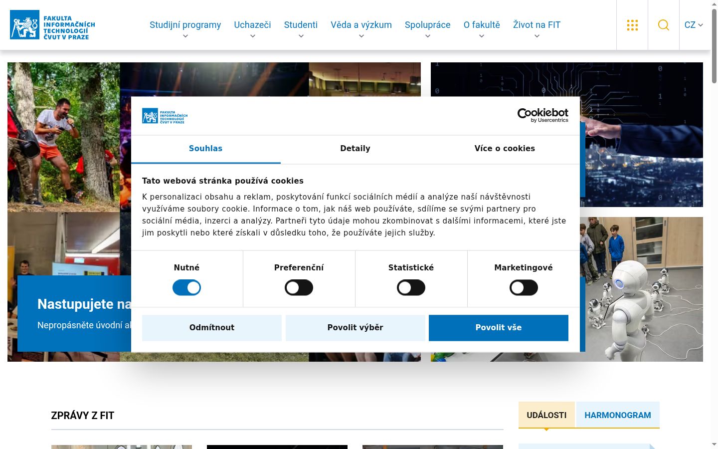 Screenshot του banner συγκατάθεσης που εμφανίστηκε πριν από οποιαδήποτε αλληλεπίδραση