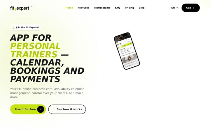 Screenshot of fit.expert