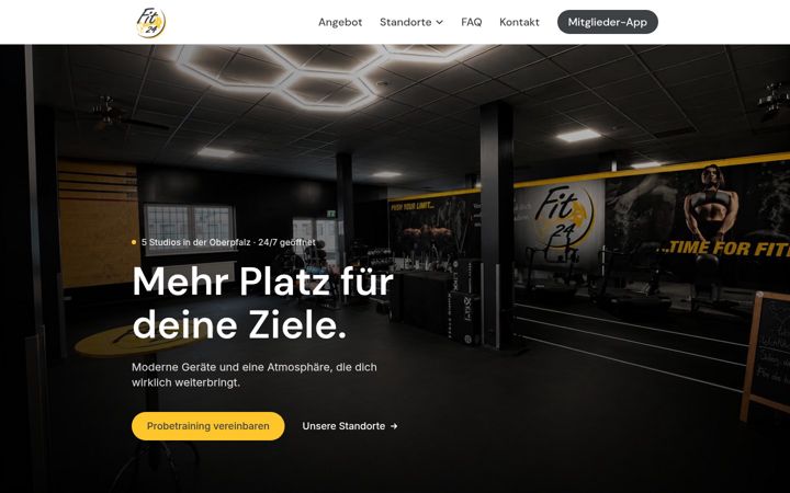 Screenshot of fit24.de.com