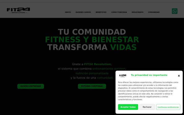 Screenshot of fit24revolution.com