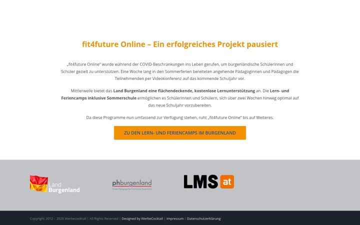 Screenshot of fit4future-online.at