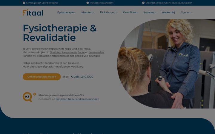 Screenshot of fitaal.nl