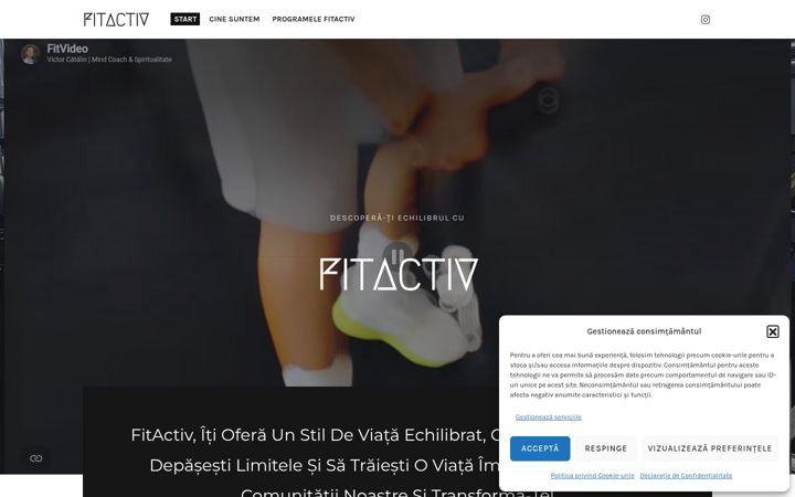 Screenshot of fitactiv.ro