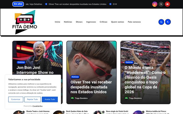 Екранна снимка на fitademo.com.br