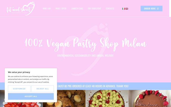 Screenshot of fitandsweet.it