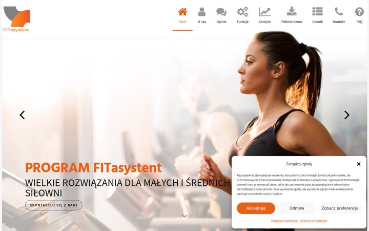 Screenshot of fitasystent.pl