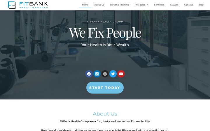 Screenshot of fitbankhealthgroup.com