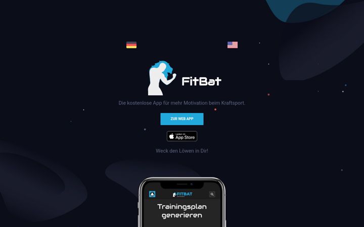 Screenshot of fitbat.de