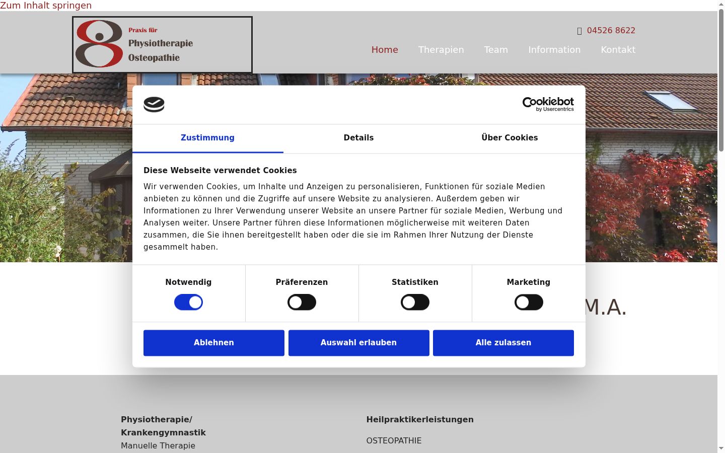 Snímek obrazovky baneru souhlasu zobrazeného před jakoukoli interakcí