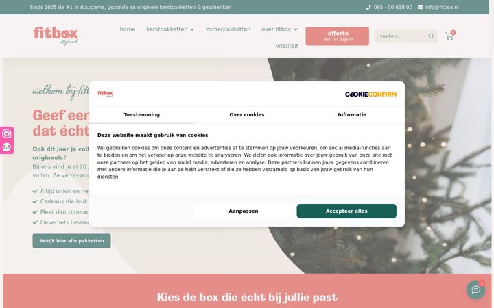 Screenshot of fitbox.nl