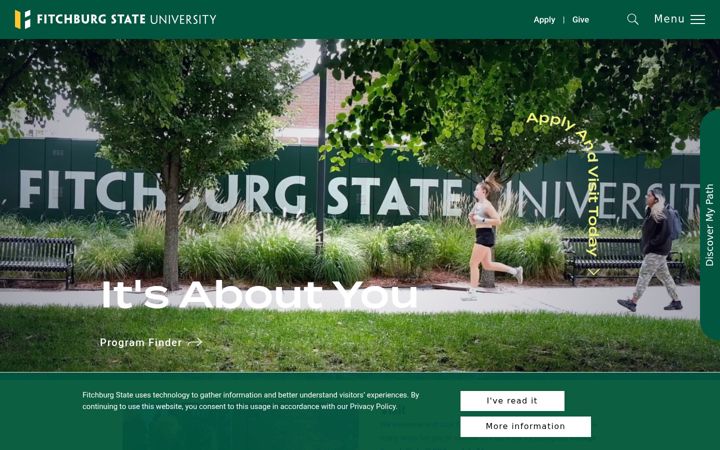 Screenshot του fitchburgstate.edu