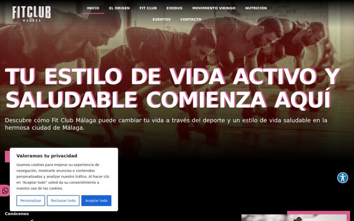 Screenshot von fitclub.es