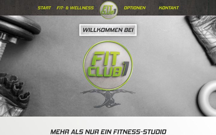 Screenshot of fitclub1-laupheim.de