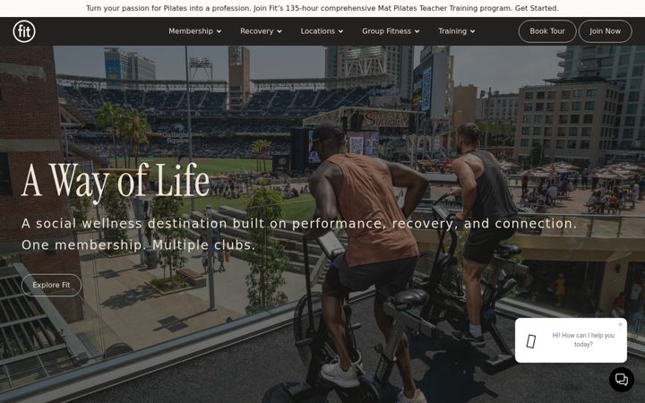 Screenshot of fitclubs.com