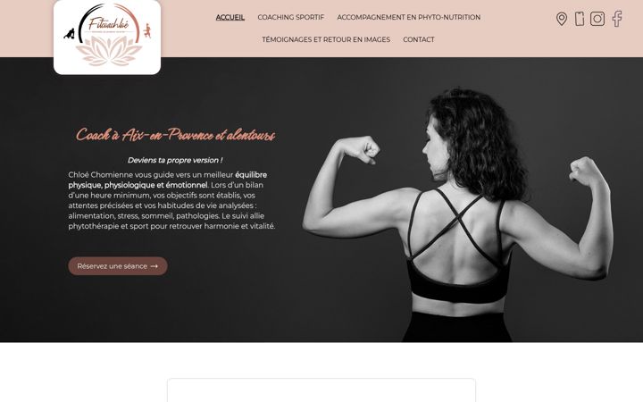 Screenshot of fitcoachloe.fr
