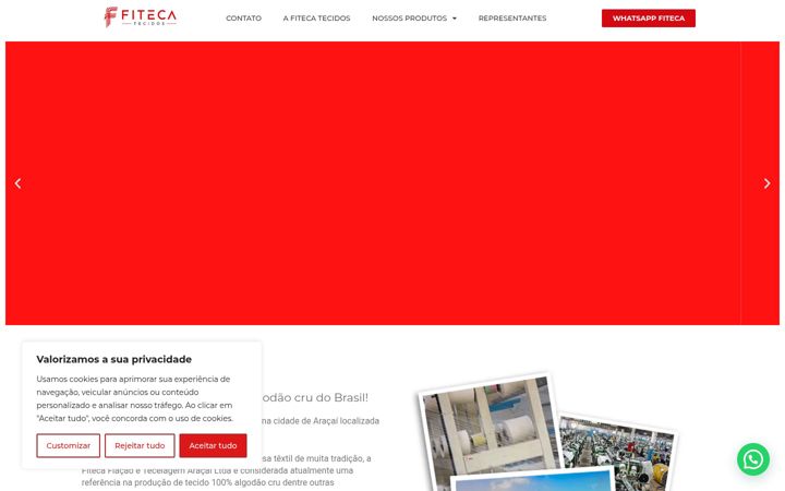 Screenshot of fiteca.com.br