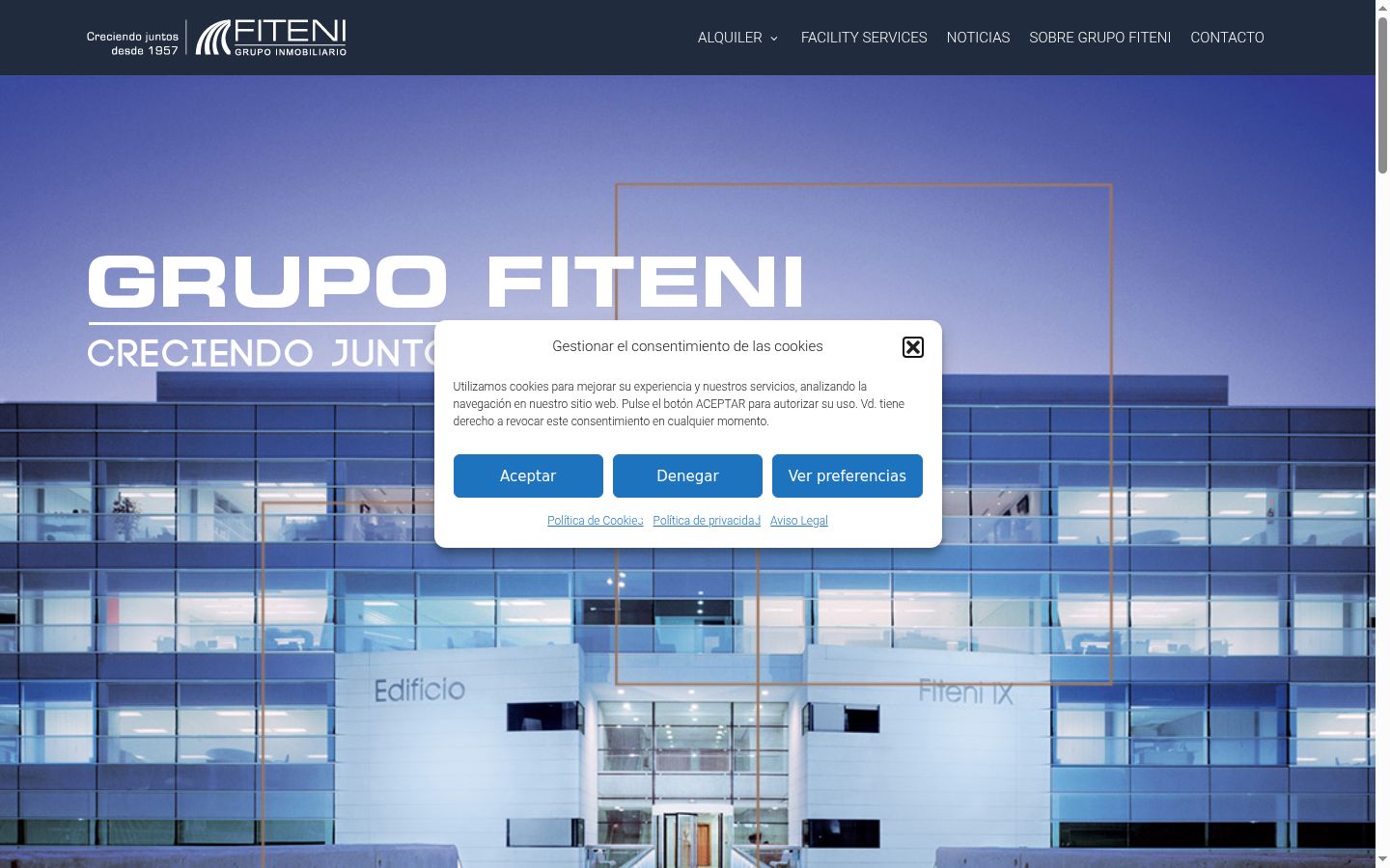 Screenshot tal-banner tal-kunsens muri qabel kwalunkwe interazzjoni