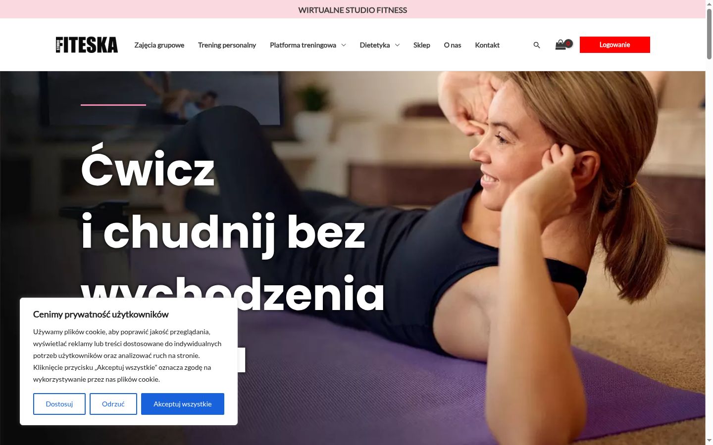 Kuvakaappaus suostumusbannerista, joka näytettiin ennen mitään vuorovaikutusta