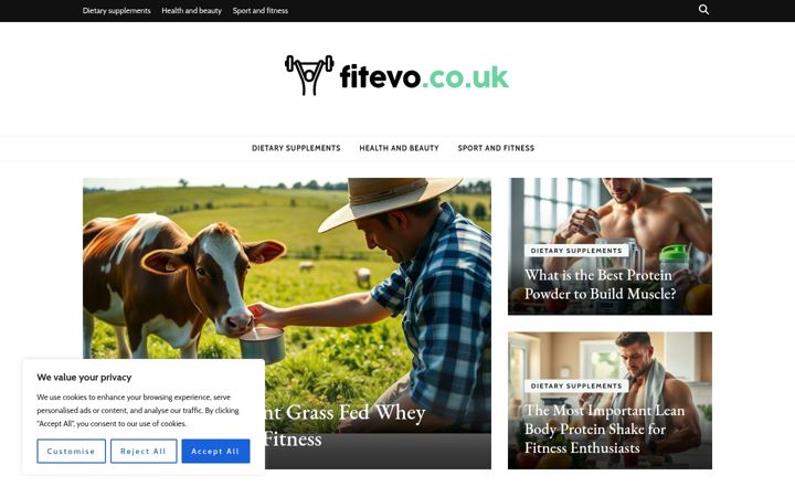 Screenshot of fitevo.co.uk