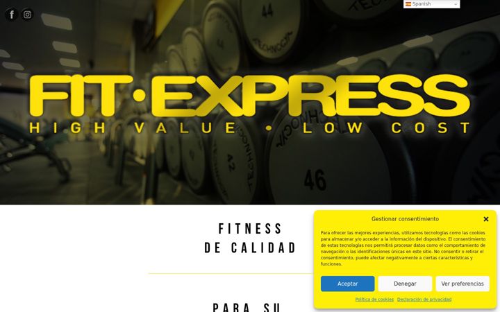 Screenshot von fitexpress.es