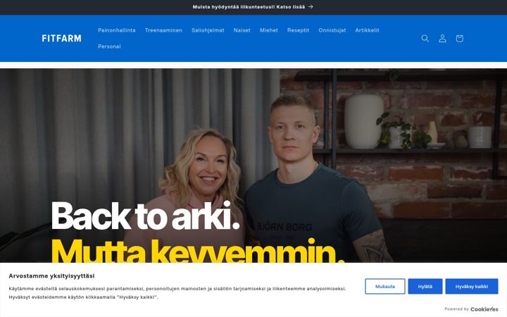 Screenshot of fitfarm.fi