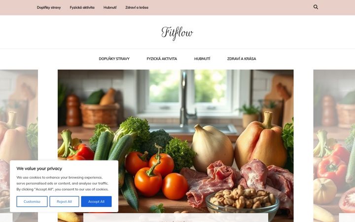 Screenshot of fitflow.cz