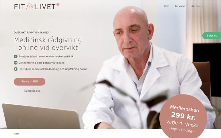 Screenshot of fitforlivet.se