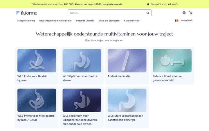 Screenshot of fitforme.be