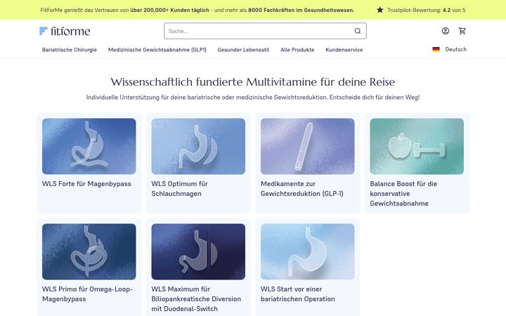 Screenshot of fitforme.de