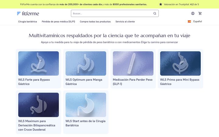Screenshot of fitforme.es